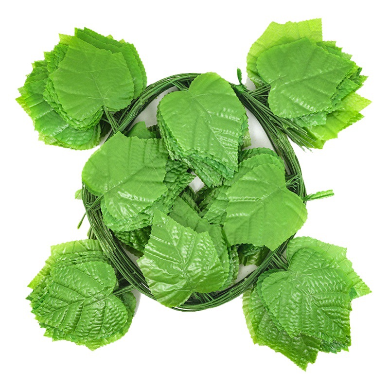 Flor artificial de ratán decoración de interiores hojas de uva artificial hoja de rábano verde escalada de hojas de tigre techo bobinado de ratán