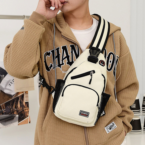 New women's chest bag, women's waterproof large capacity double backpack, casual bag, Oxford cloth cross-body bag, multifunctional backpack