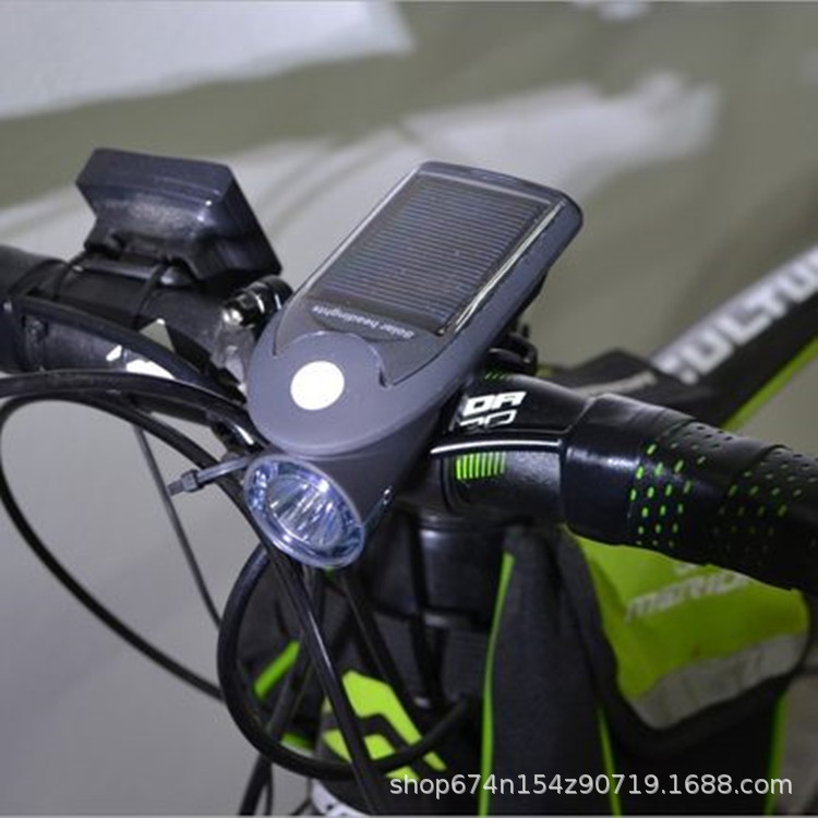 Bicicleta solar USB recargable faro bicicleta de montaña Super brillante noche iluminación delantera saltando fruta montar a caballo equipo