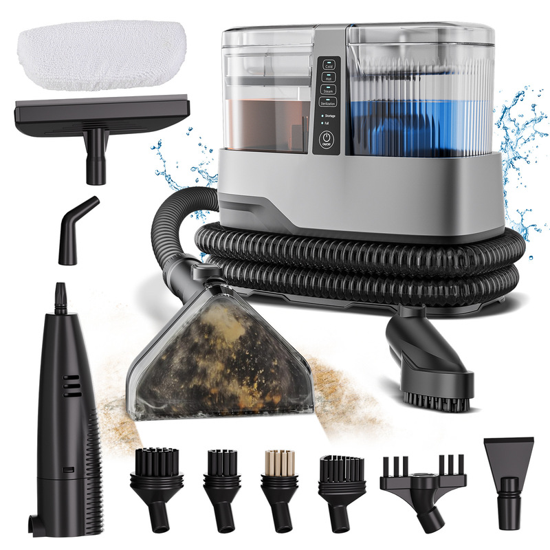 Steam Fabric Cleaning Machine Russian/European Standard American Standard Household High Suction High Temperature Sterilization Spray and Suction Integrated Cleaning Device