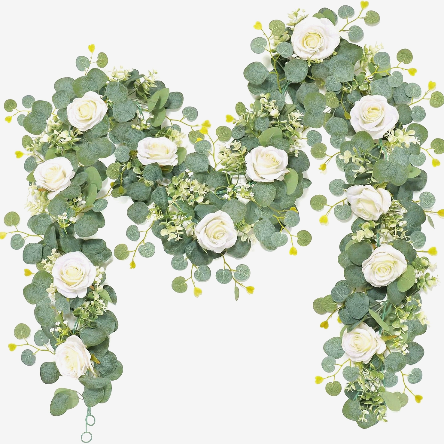 Cross-border simulated flower eucalyptus leaves eucalyptus rattan home wedding simulation green plant dining table decoration high simulation