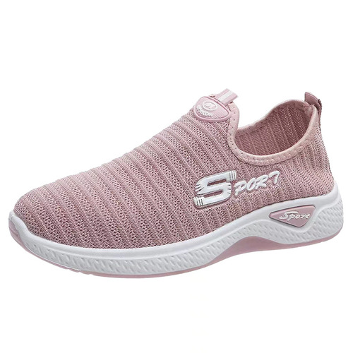 Shoes for Girls 2024 New Versatile Summer Flying Mesh Shoes Street Stall Casual Sports Trendy Shoes for Women Spring and Autumn Wholesale