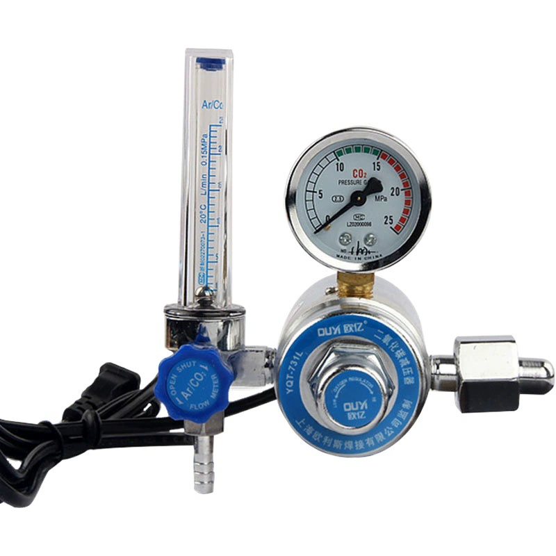 Оптовый измеритель углекислого газа СО2 редуктор давления расходомер редуктор давления углекислый нагреватель 36 В две гарантированные сварки