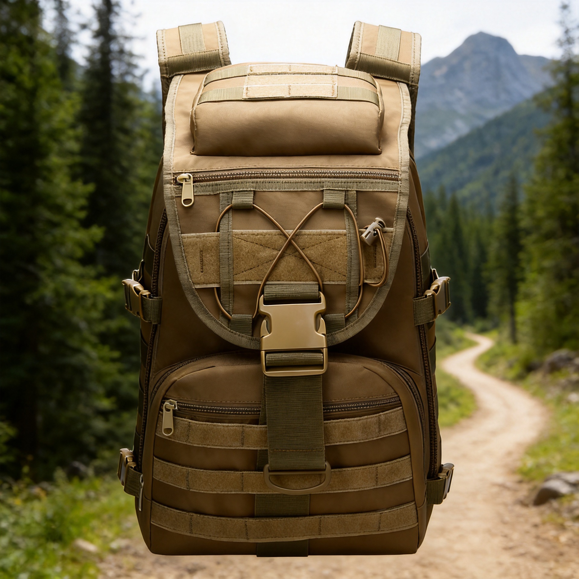 Mochila táctica multifuncional de camuflaje para senderismo y montañismo, mochila deportiva para exteriores de gran capacidad para ciclismo y viajes.