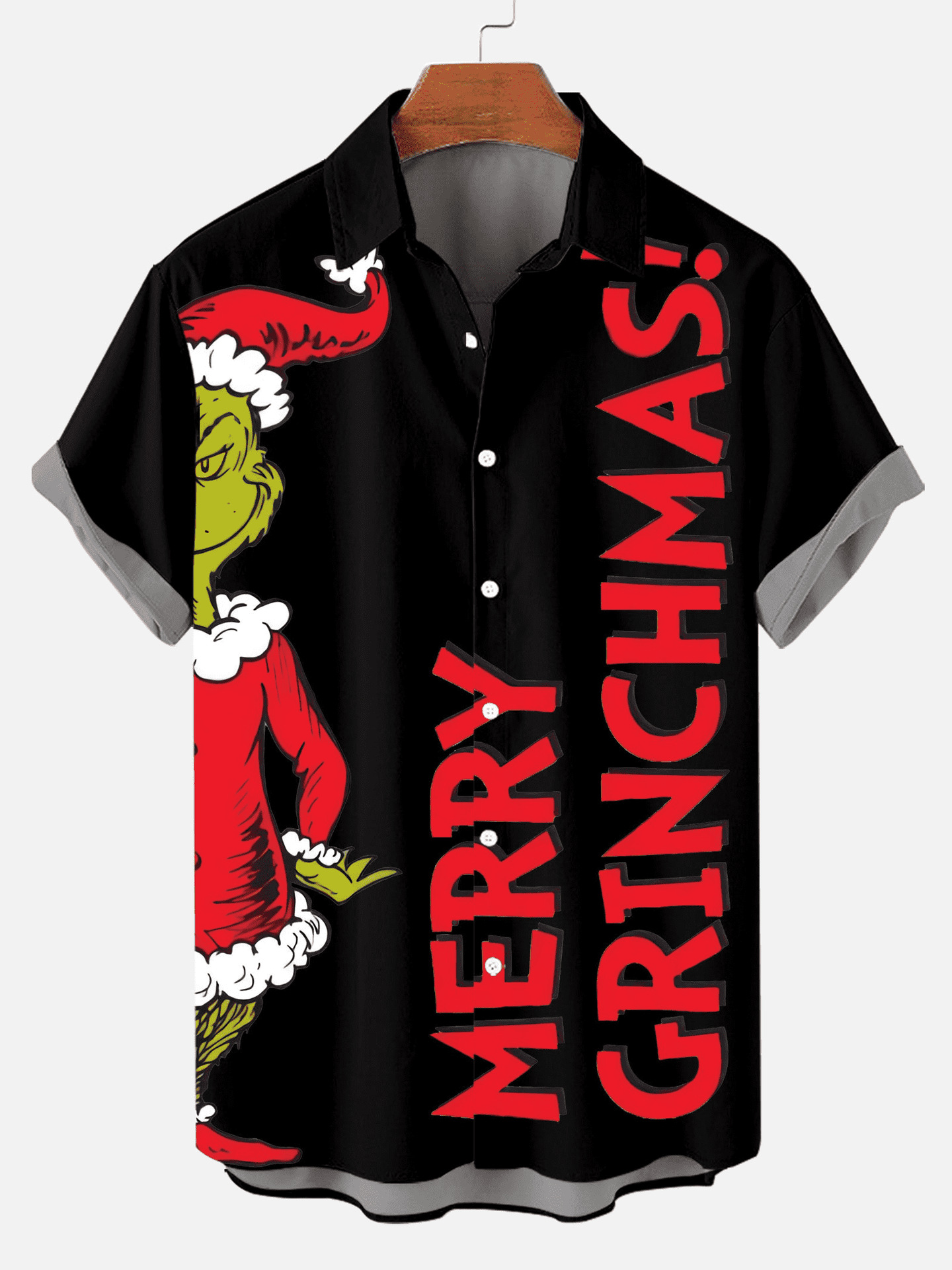 Camisa nueva de venta caliente para hombres europeos y americanos transfronterizos, estampado 3D de Halloween, chaqueta de punto de solapa de manga corta de tamaño extra grande