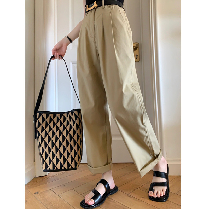 Khaki summer trousers