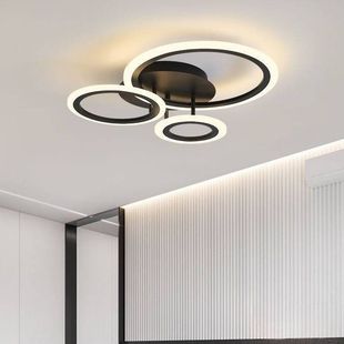 Bedroom Lamp, Household Ceiling Lamp, Simple Modern Ceiling Lamp, Minimalist Room Lamp, Light Luxury Creative Ring, Atmospheric Living Room Lamp