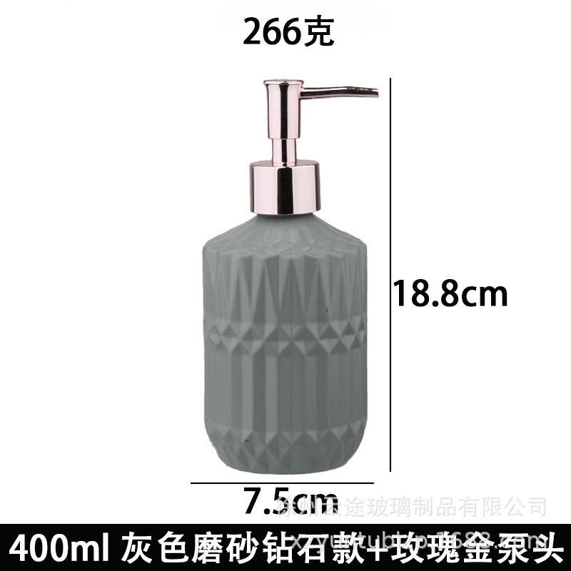 Dispensador de Jabón Líquido de Vidrio a Presión para Baño image 29