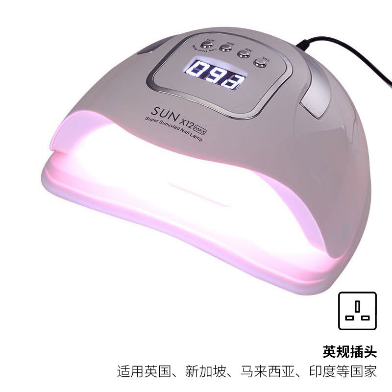 Lámpara de manicura transfronteriza Lámpara de fototerapia portátil portátil Lámpara para hornear uñas de esmalte de uñas de luz roja Lámpara uv de alta potencia