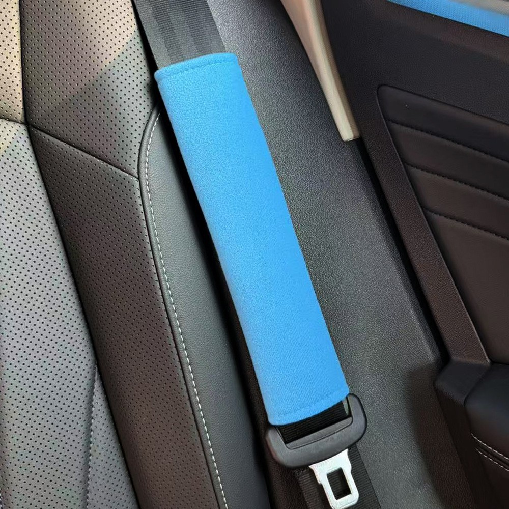 Protector de Hombro para Cinturón de Seguridad de Auto Alargado de Poliéster Suave Cuatro Estaciones