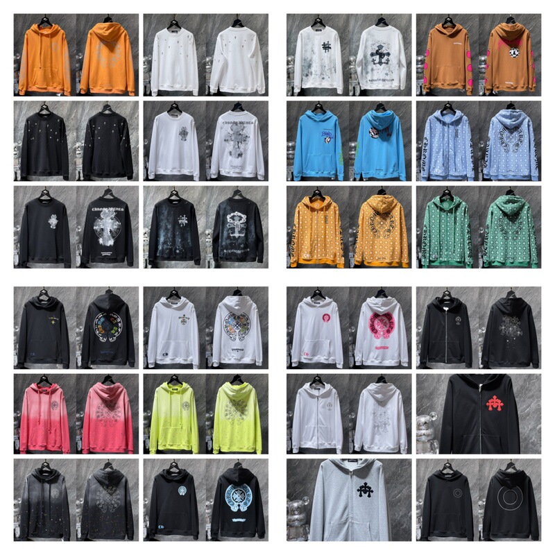 25ss正确版Chrome Hearts 克罗伈十字架连帽卫衣百搭潮流时尚批发|undefined