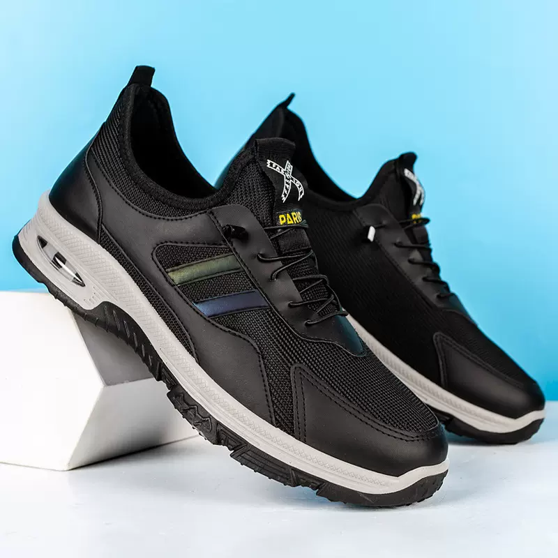 春秋男士户外登山鞋圆头系带运动鞋百搭休闲舒适单鞋跑步鞋批发