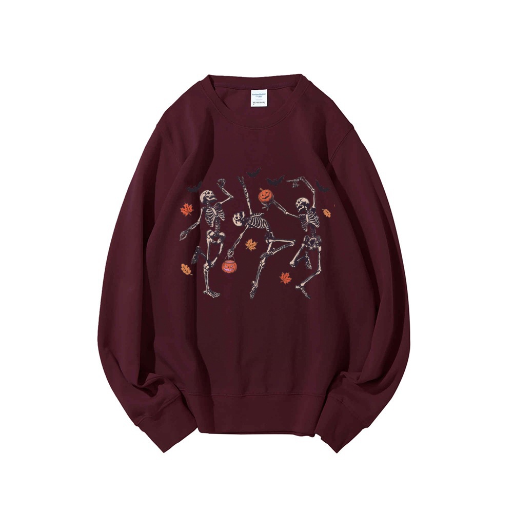 Comfort Colors Dancing Skeleton Casual Crewneck Sweatshirt