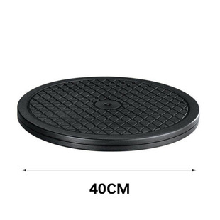 Cross-border 360-degree flat plastic turntable art sculpture manual tool turntable TV turntable 40CM wholesale