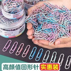 Paper Clip Large Metal File Colorful Creative Bookmark Big Candy Color Spiral Pin Wholesale