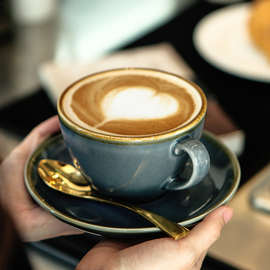 咖啡杯套装拉花拿铁陶瓷意式复古杯碟杯子家用下午茶