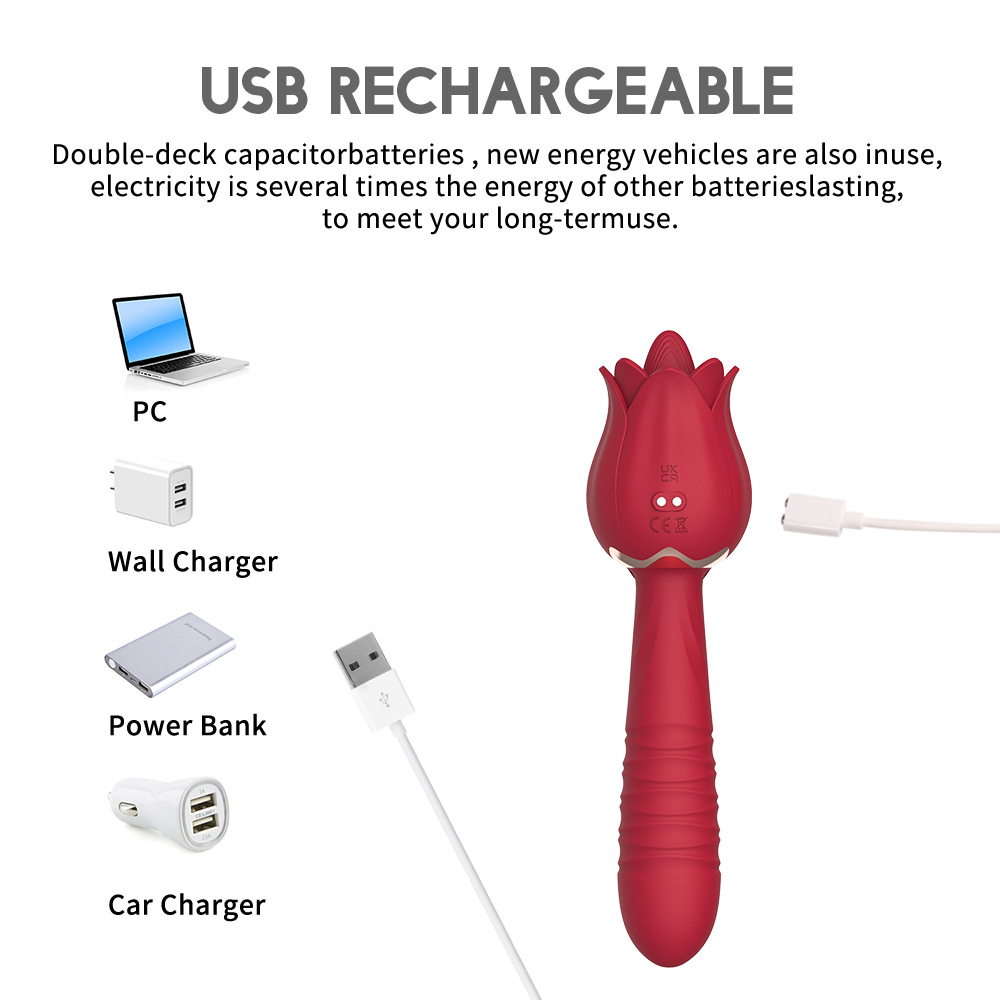 Trứng Rung Lưỡi Liếm Tự Thụt Hoa Hồng