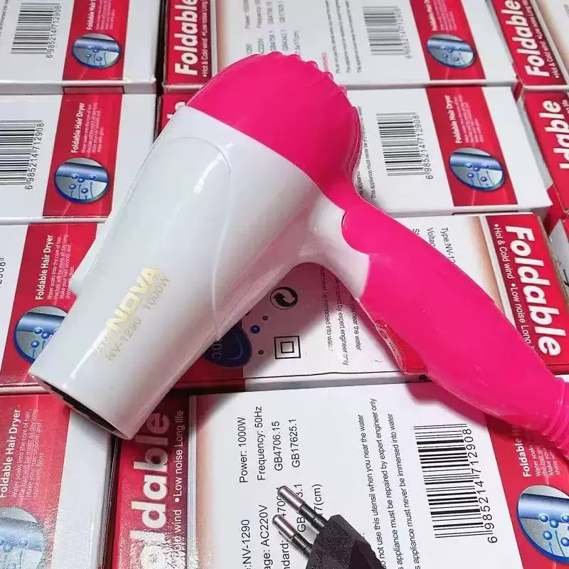 厂家批发便携可折叠吹风机宿舍迷你电吹风小功率吹风筒礼品外贸款