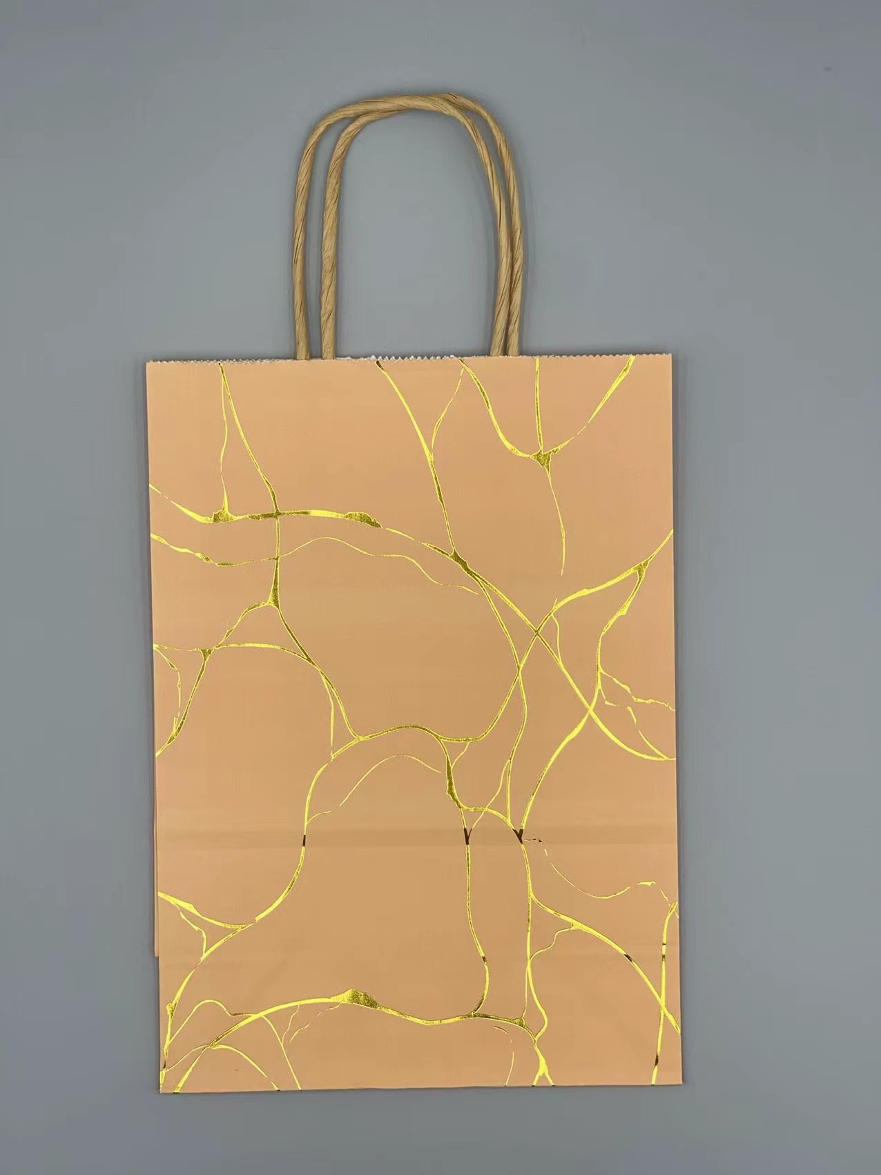 Patrón de mármol bronceado-oro tierra; 16*22*8cm