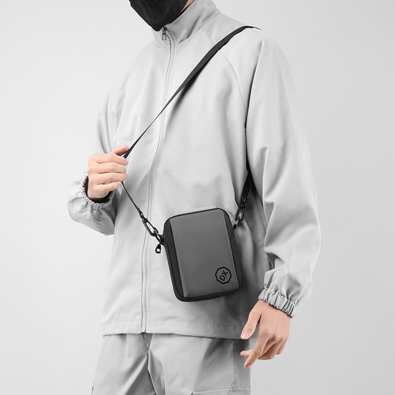 Men's crossbody bag with a high-end feel, small men's bag, travel bag, backpack, double-shoulder bag, multi-purpose men's crossbody bag undefined