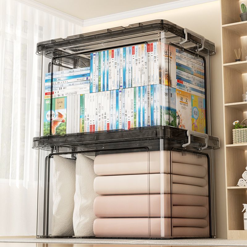 Plastic transparent capacious storage box