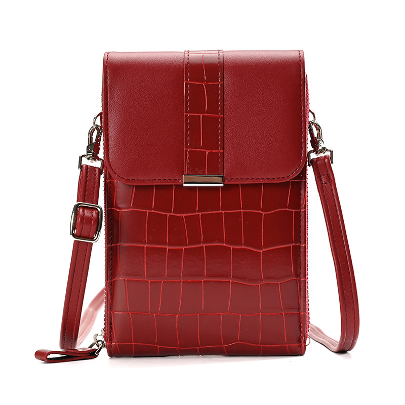 Bolso de las mujeres 2023 nuevo cinturón hebilla bolsa cubierta bolso de las mujeres cocodrilo patrón billetera multifuncional mini bolso del teléfono