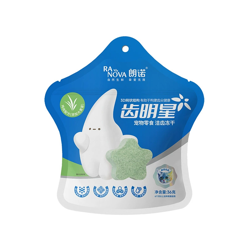 Lon Лиофилизированная кошачья закуска, зубная звезда, очищающая печенье, шлифовальная палочка для чистки зубов, куриная питательная мультивкусная палочка для чистки зубов
