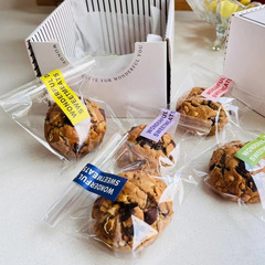 Insニューヨーククッキー包装袋透明小紅本同品麻芋ビスケット平袋焙煎間食菓子袋