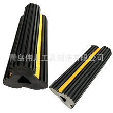 26cm橡胶飞机轮挡停机坪止退器定位器三角木止轮块防滑挡车器