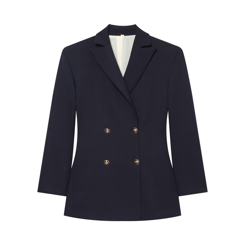 Aliexpress Wholesale Summer New Women's Versatile Lapel Slim Fit Double-Breasted Casual Blazer 7179047