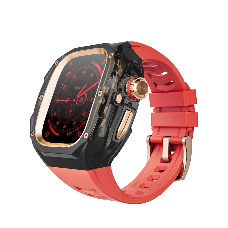 防刮花 适用苹果手表保护壳iWatch Ultra3快拆透明表壳49mm改装壳|undefined