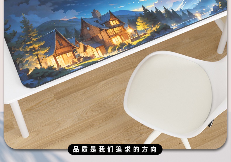 Anime-Style Diatom Mud Table Mat, Stain-Resistant, Wear-Resistant, Easy to Care For, Keyboard Computer Desk Mat, Household Water-Absorbing Quick-Drying Non-Slip Mat