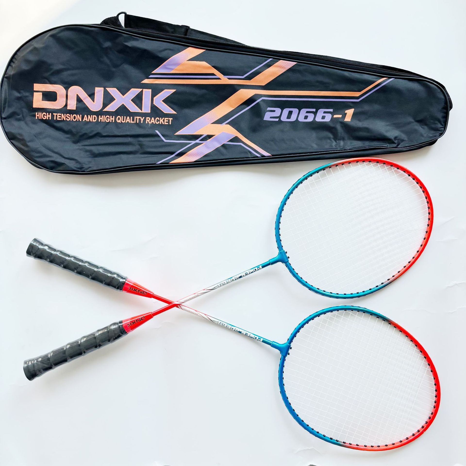 Raqueta de bádminton total para estudiantes, adulto integrado, aleación de hierro dividida, aleación de aluminio, fibra, pluma, raqueta de lana de doble raqueta