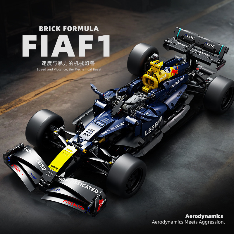 Cross-Border Dropshipping F1 Formula Racing Car Building Blocks Educational Assembly Remote Control Sports Car Model Toy Boy Gift Wholesale Cross-Border Dropshipping F1 Formula Racing Car Building Blocks Educational Assembly Remote Control Sports Car Model Toy Boy Gift Wholesale