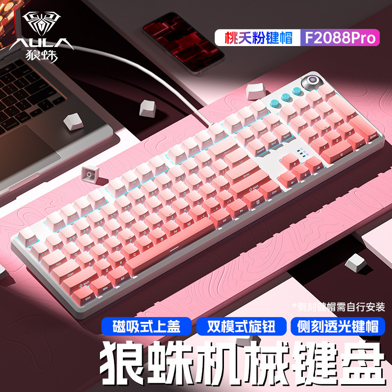 タランチュラの機械のキーボードの側はグラデーションのボタンを刻んでゲームの事務のデスクトップのノートの卸売りを競争します。|undefined