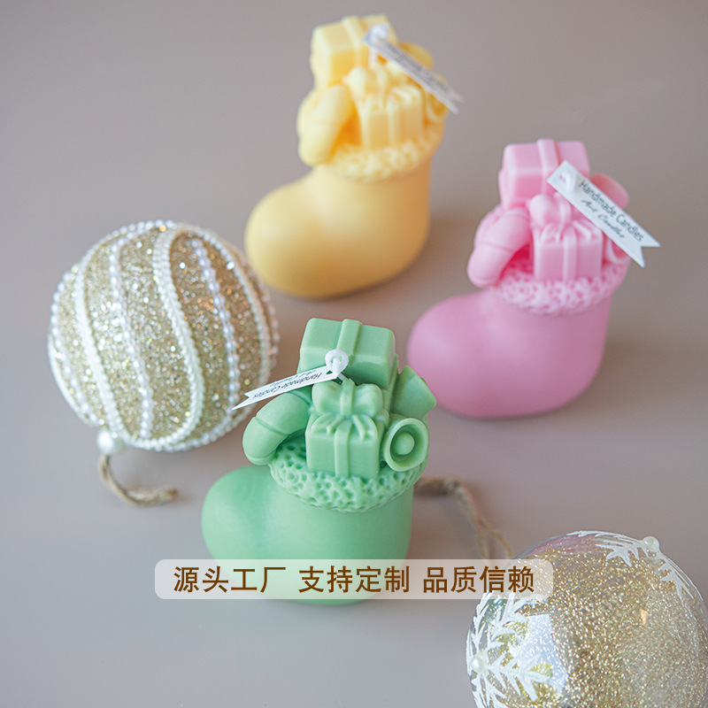 Ventas transfronterizas de botas navideñas en forma de botas de bananas de alta calidad decoración perfume adornos adorables decoraciones al por mayor