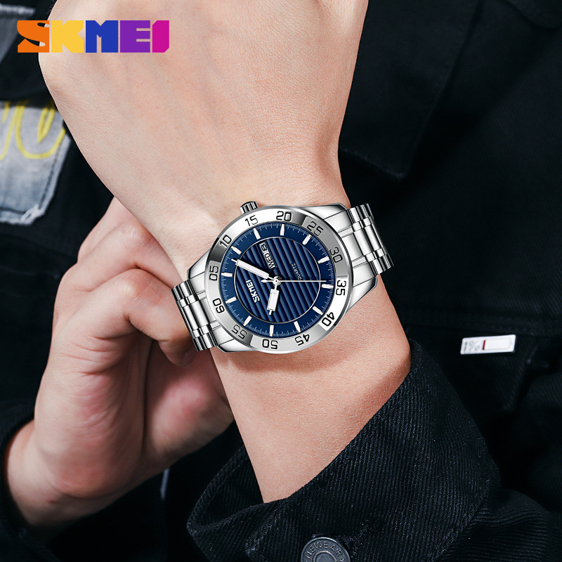 Moment beauty fashion hot sale solid steel belt men's watch cross-border large scale double calendar business quartz watch male_voghion.com