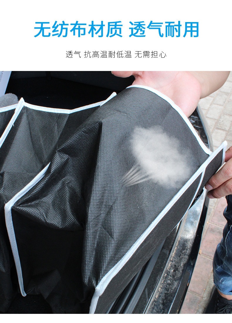 Foldable Car Storage Box, Car Trunk Storage, Non-Woven Storage Bag, Multi-Functional Car Organizer