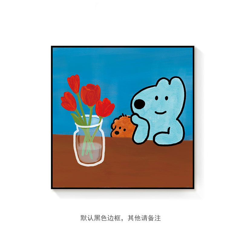 クリーム風趣味ドーパミン小衆insペット犬装飾画暖かいグルメデザートレジャー掛け画