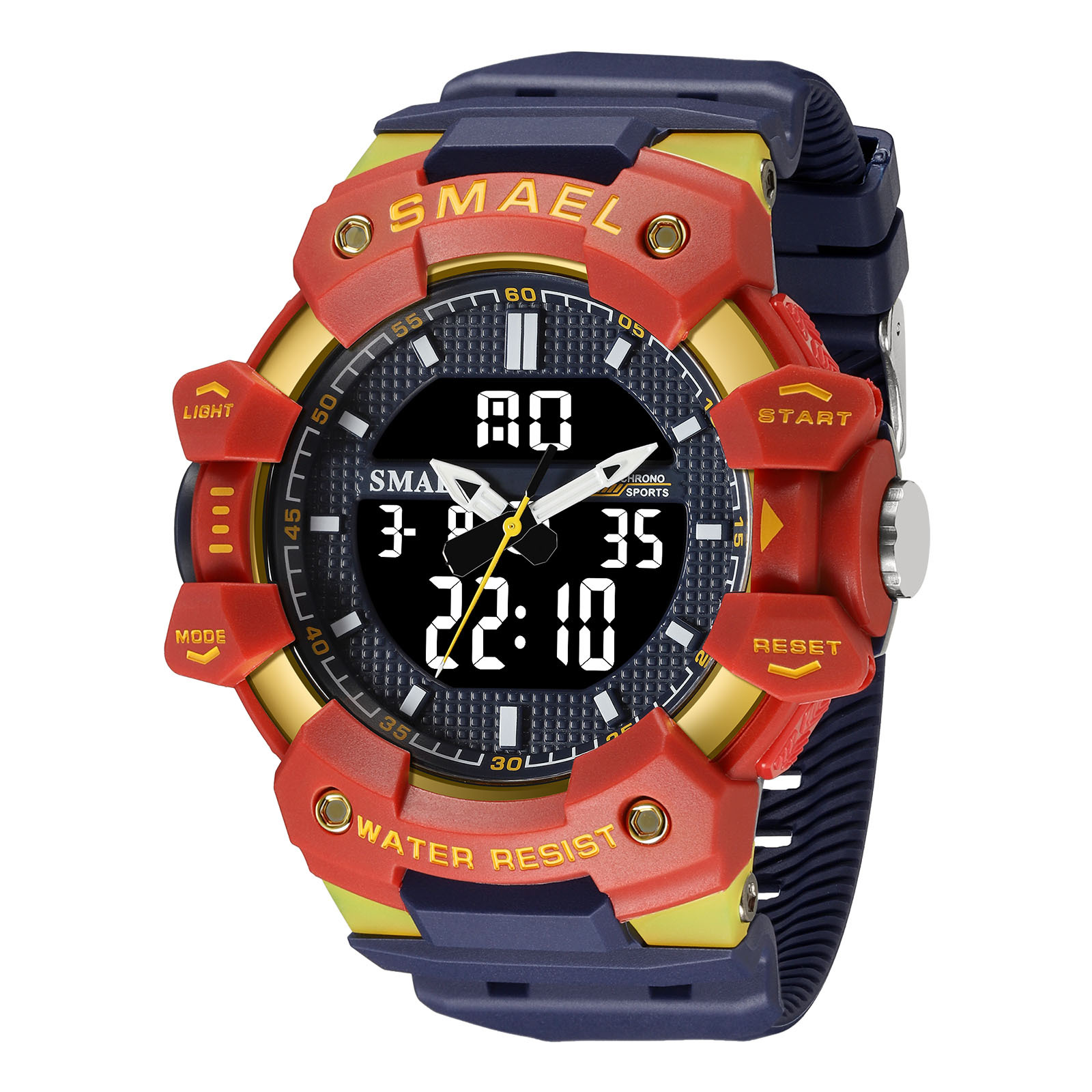Smel 8080 juventud deportes reloj electrónico personalizado luminoso temporización reloj de alarma contraste color