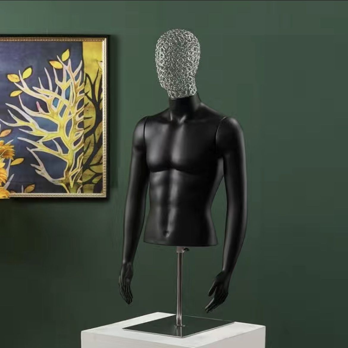 Modelo humano de busto modelo de ropa de cuerpo humano maniquí de busto simulación de ropa de cuerpo humano modelo de televisión masculino props image 24