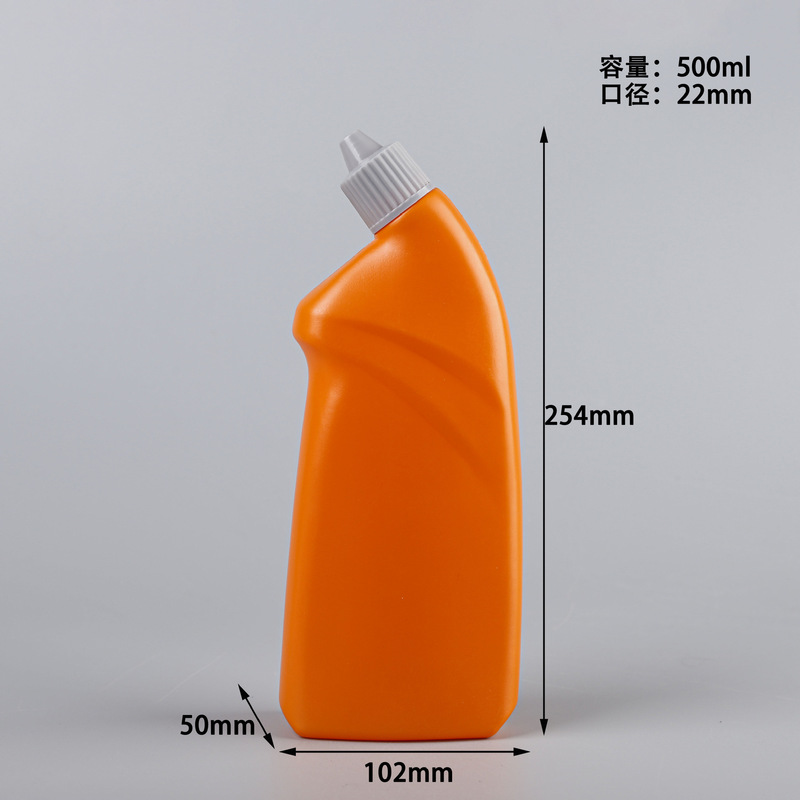 500ml洁厕灵瓶洁厕宝瓶马桶清洁剂瓶歪嘴瓶洁厕液瓶子500ml弯嘴瓶|undefined