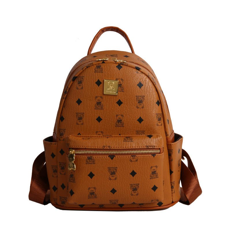 Nueva mochila de viaje de gran capacidad de dibujos animados lindos osos impresión mochila de mujer 2025 bolsas de mujer de viaje