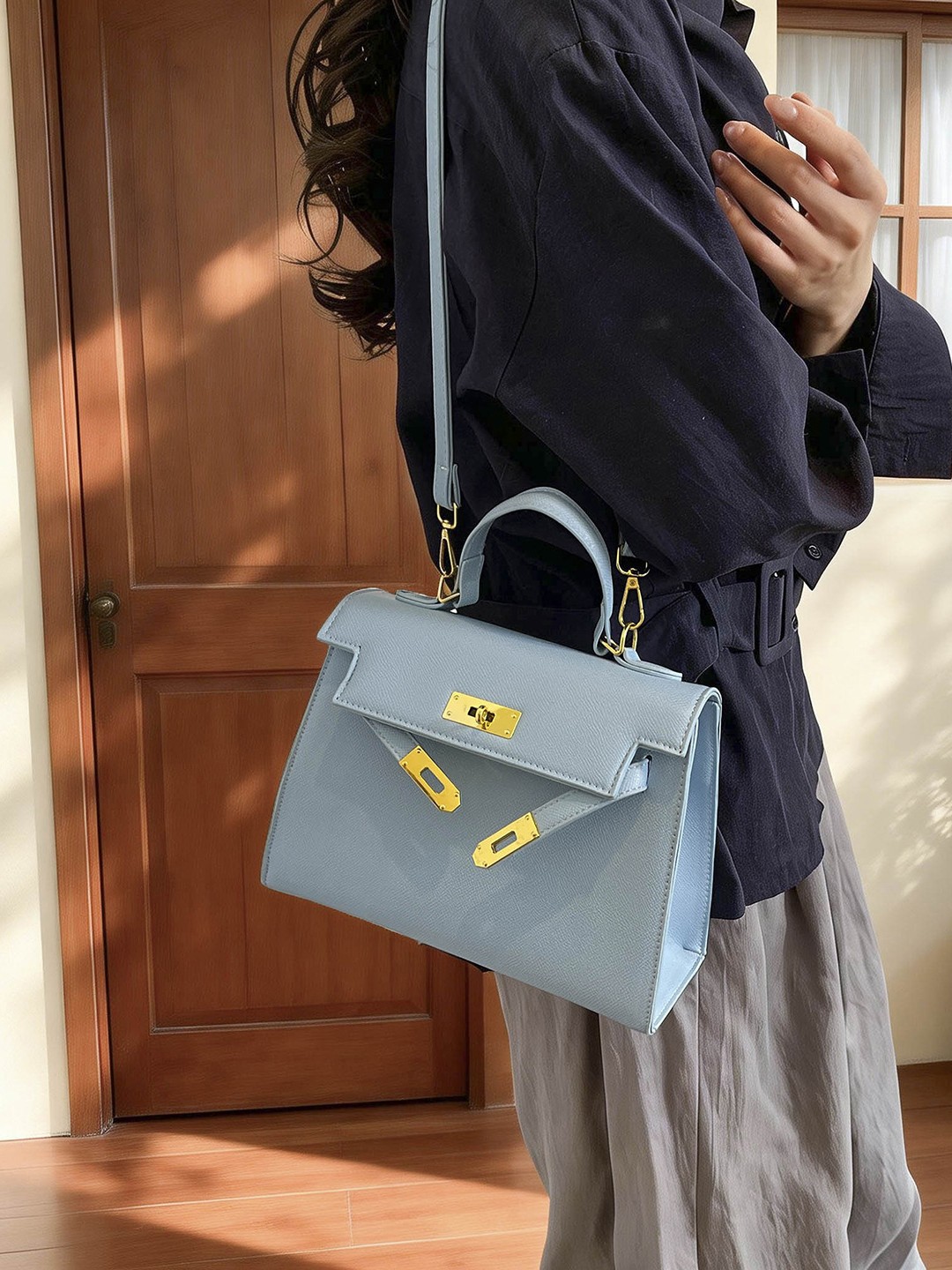 Bolso de mujer nueva moda transfronteriza lujosa portátil Kayli bolso cuadrado de textura avanzada exquisita mochila de viaje