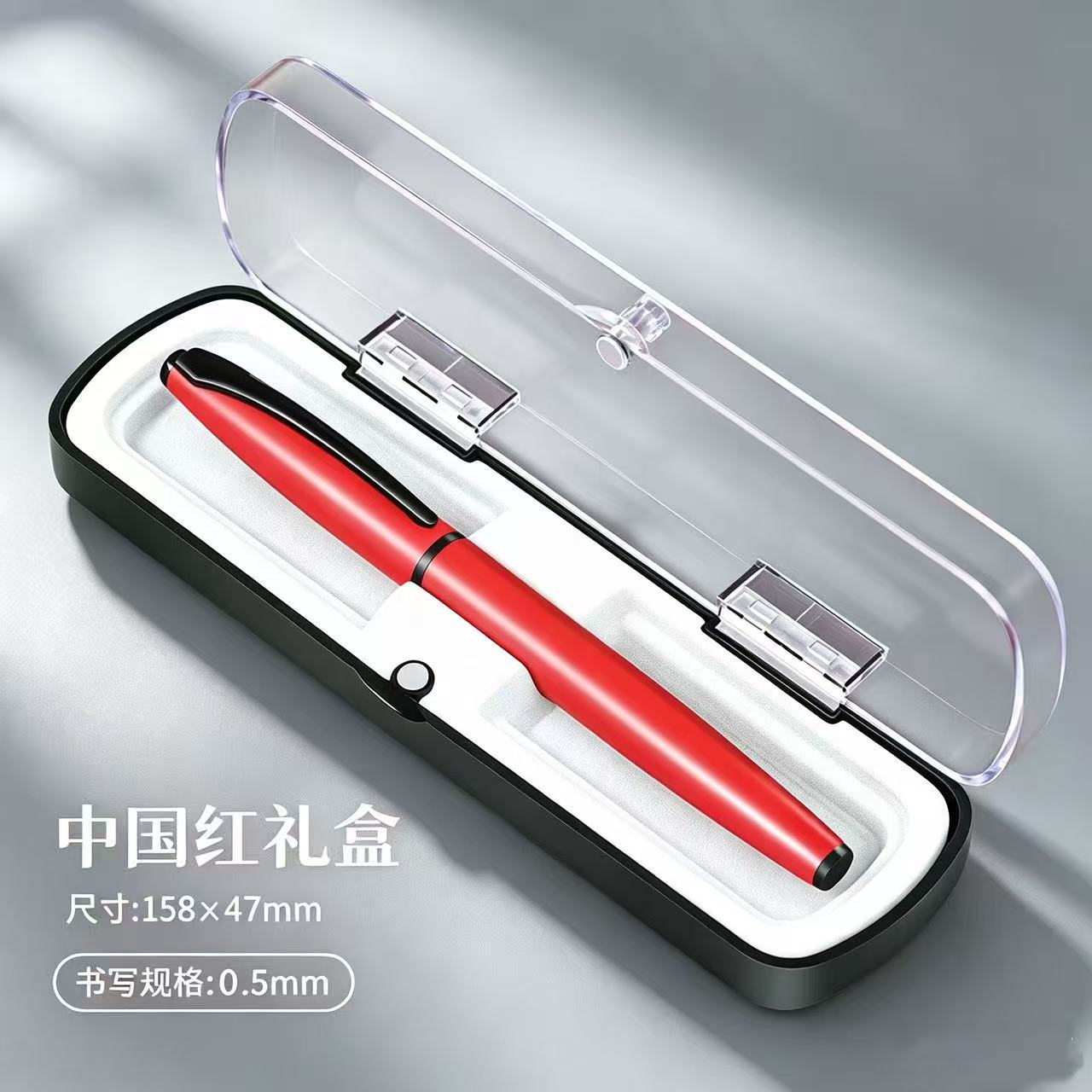 Multi-colored metal pen set, including ballpoint pens, for business and office use, suitable for signatures, corporate gifts, and employee recognition