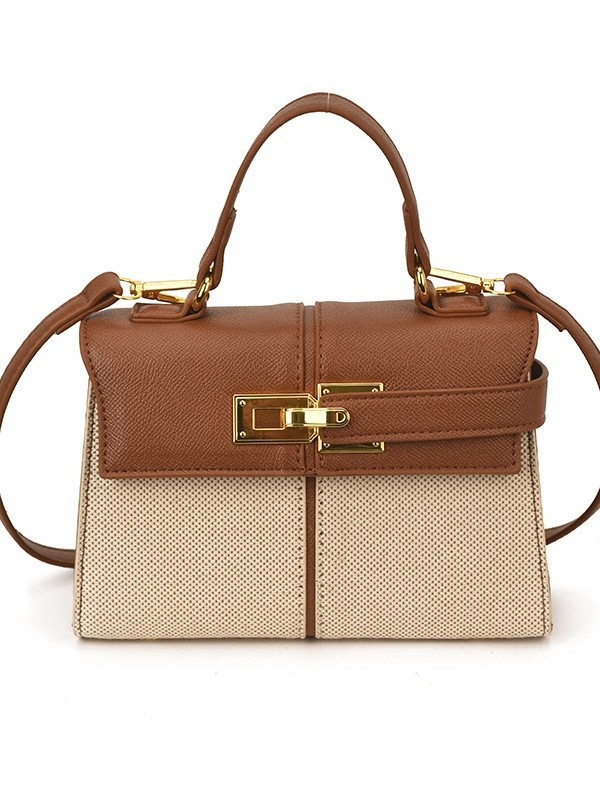 Lujo ligero color contrastante empalme bolso de mano pequeño para mujeres 2026 ventas calientes nueva moda versátil alta sensación mochila