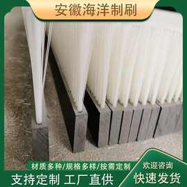 厂家定 制PVC毛刷条尼龙毛刷板工业防尘清扫长毛软毛硬毛刷pp排刷
