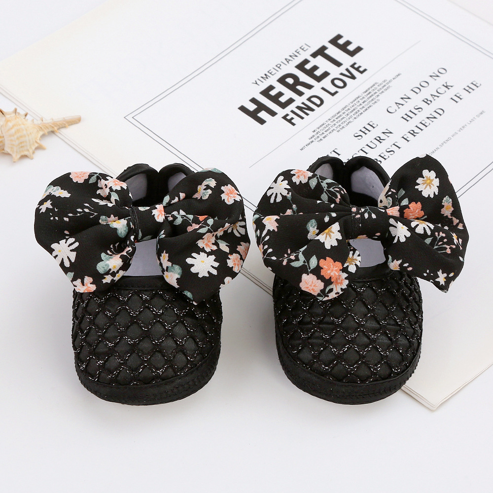 Cute bow baby shoes INS Korean style baby shoes spring
