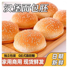 汉堡胚个 汉堡面包胚汉堡包面包胚圆形汉堡胚子汉堡坯家用即食
