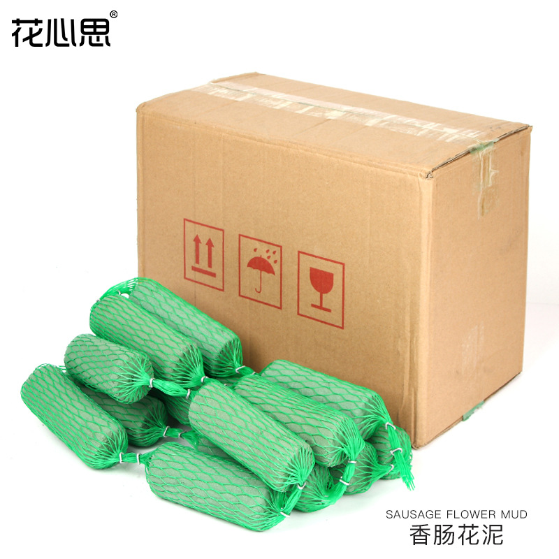 Barro de flores al por mayor tienda de flores material de arreglo de flores arco de boda colgando salchicha de forma especial caja completa de barro de flores frescas